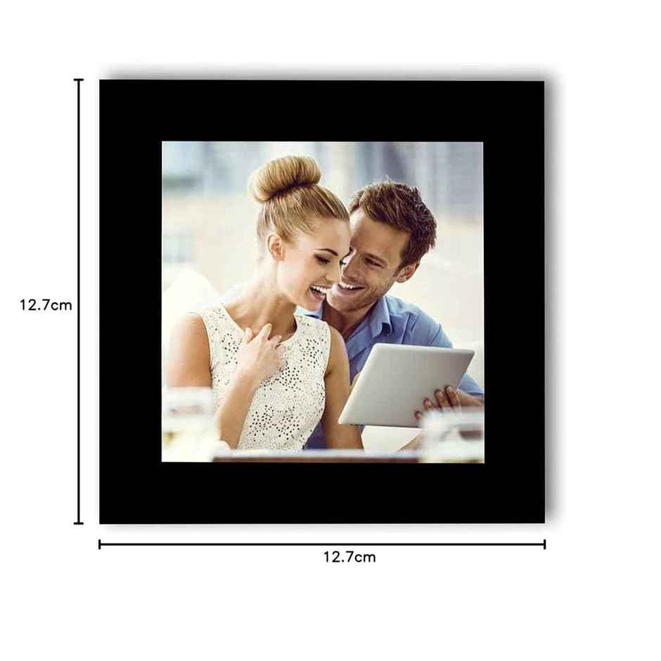 Art Street Synthetic Table/Wall Photo Frame for Home Decor | 5 Inchx5 Inch | Black