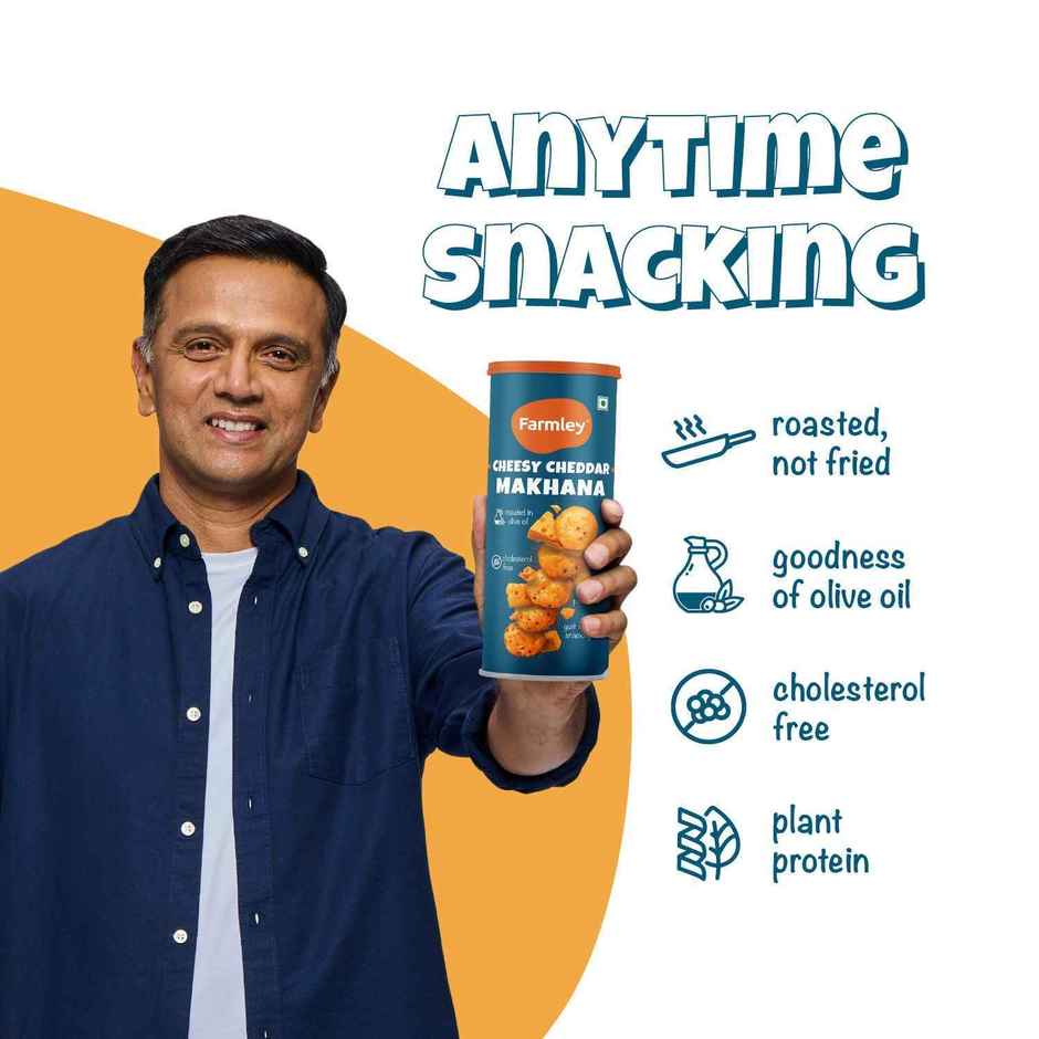 Farmley Cheesy Cheddar Makhana Roasted In Olive Oil Healthy Snacks