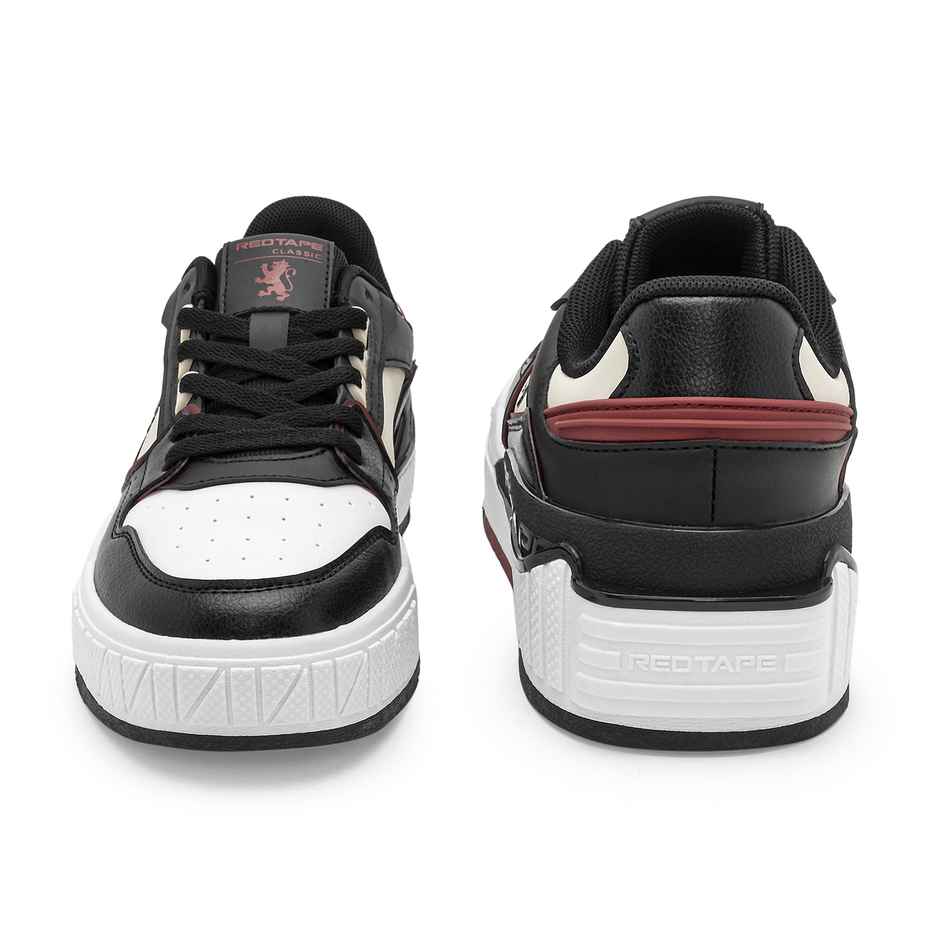 Red Tape Casual Sneaker Shoes For Men | Arch Support And Shock Absorption | Beige-Black | Size 8