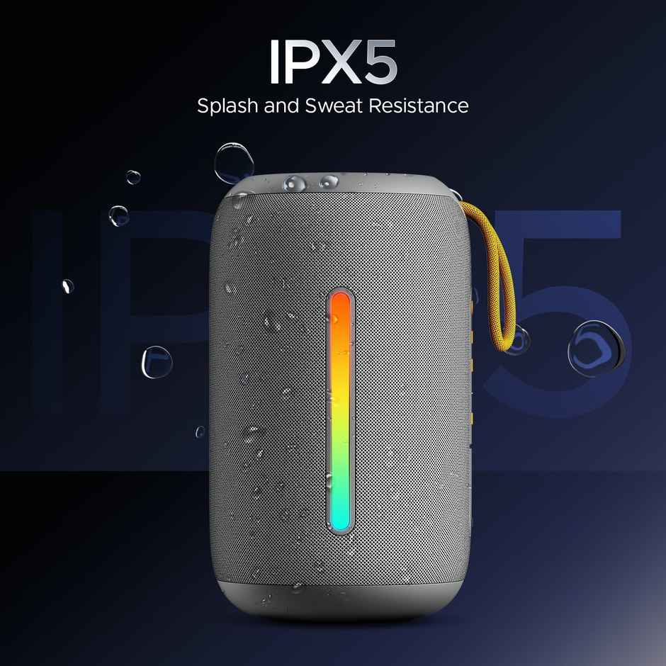 boAt Stone 352 Pro w/ 14W Signature Sound Up to 12 Hours Playback,RGB LEDs,TWS Feature(Groovy Grey)