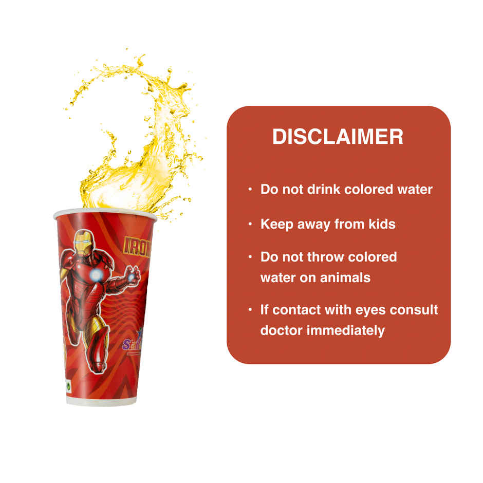 Picfest Iron Man Holi Magic Glass