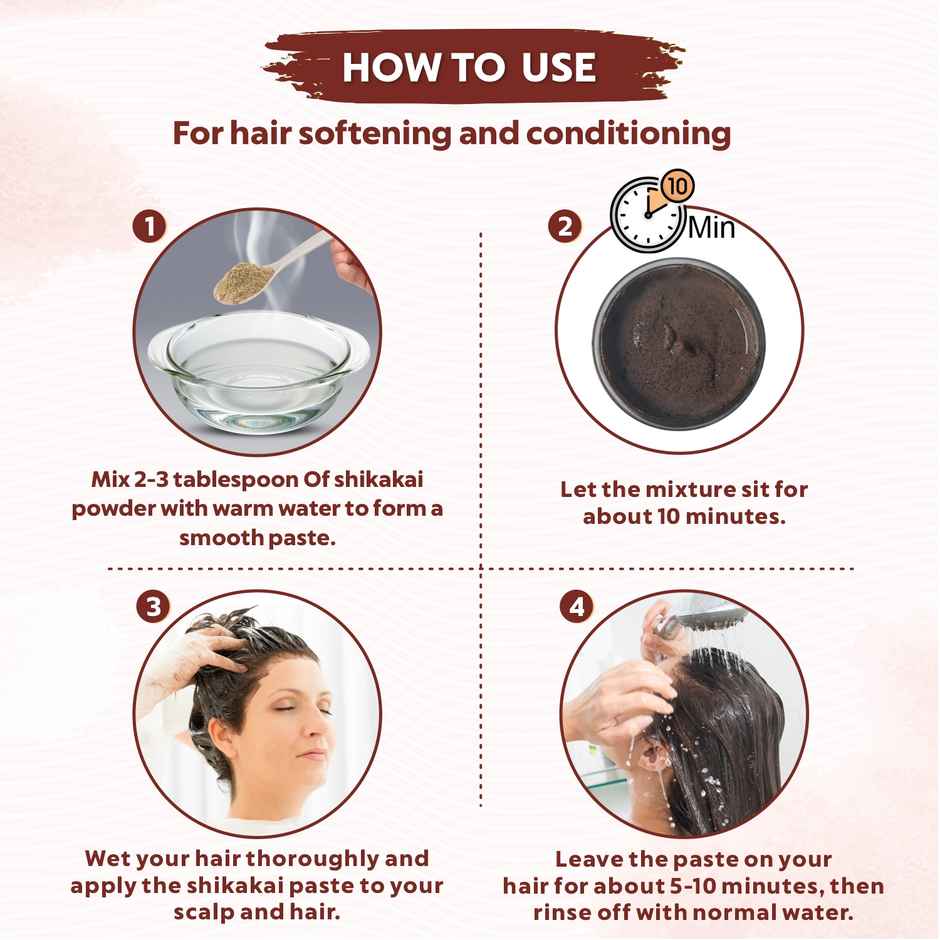 Bio Organic 100% Natural Shikakai Powder by Indus Valley DIY Hair Mask for Soft & Shiny Hair