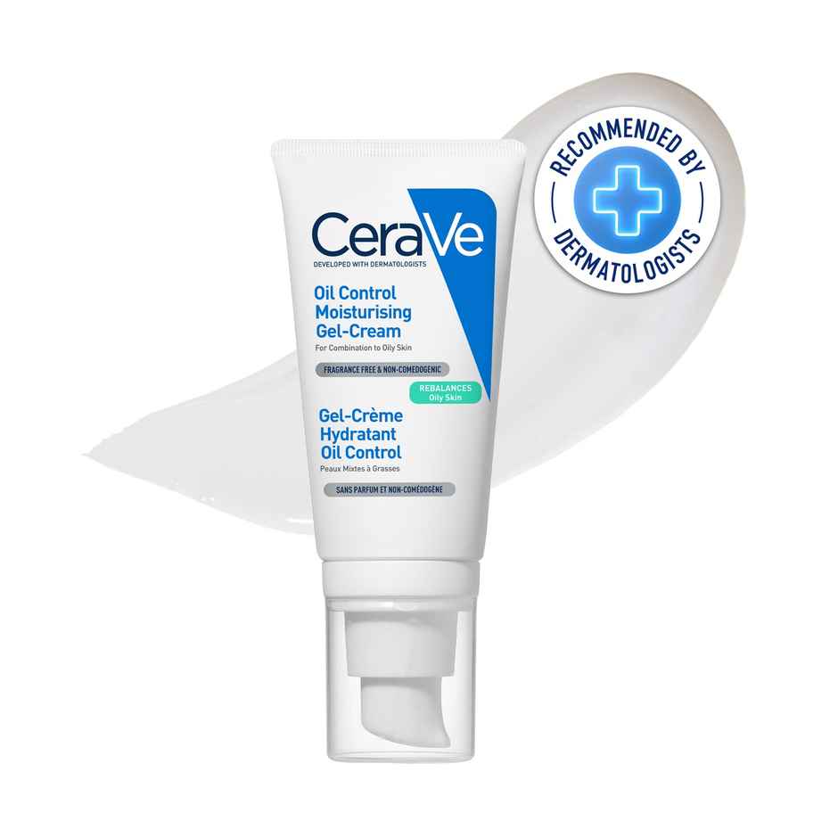 CeraVe Oil Control Gel-Cream Lightweight Moisturizer For Oily & Combination Skin With Shine Control