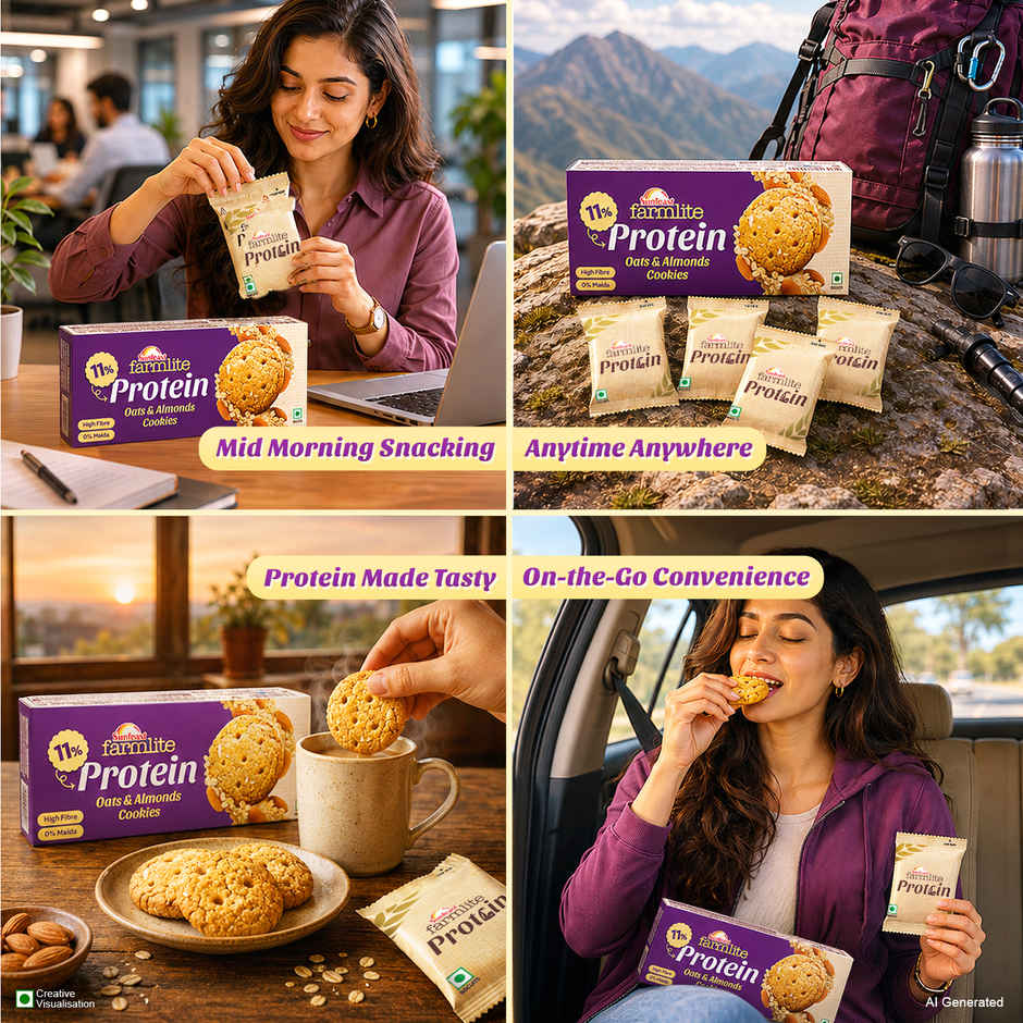 Sunfeast Farmlite Oats & Almond Protein Cookies