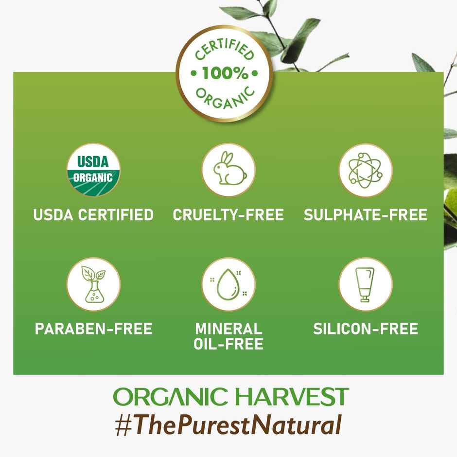 Organic Harvest Cold Pressed Extra Virgin Organic Coconut Oil For All Types Of Hair Skin