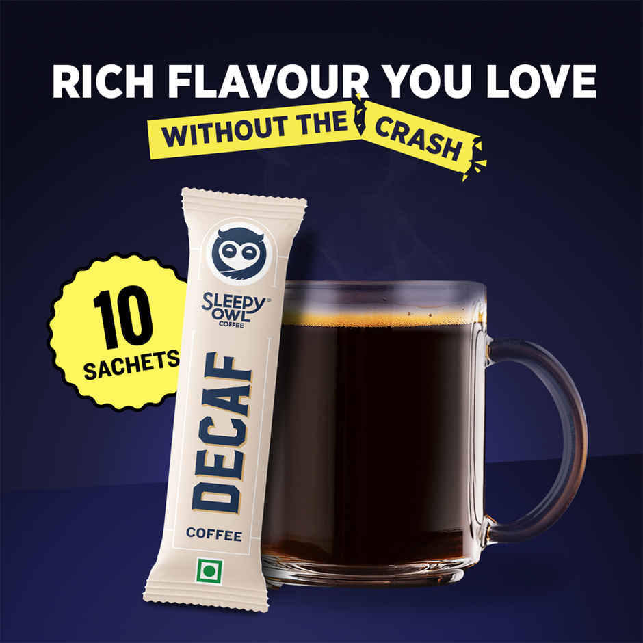 Sleepy Owl Decaf Arabica Instant Coffee Sachets