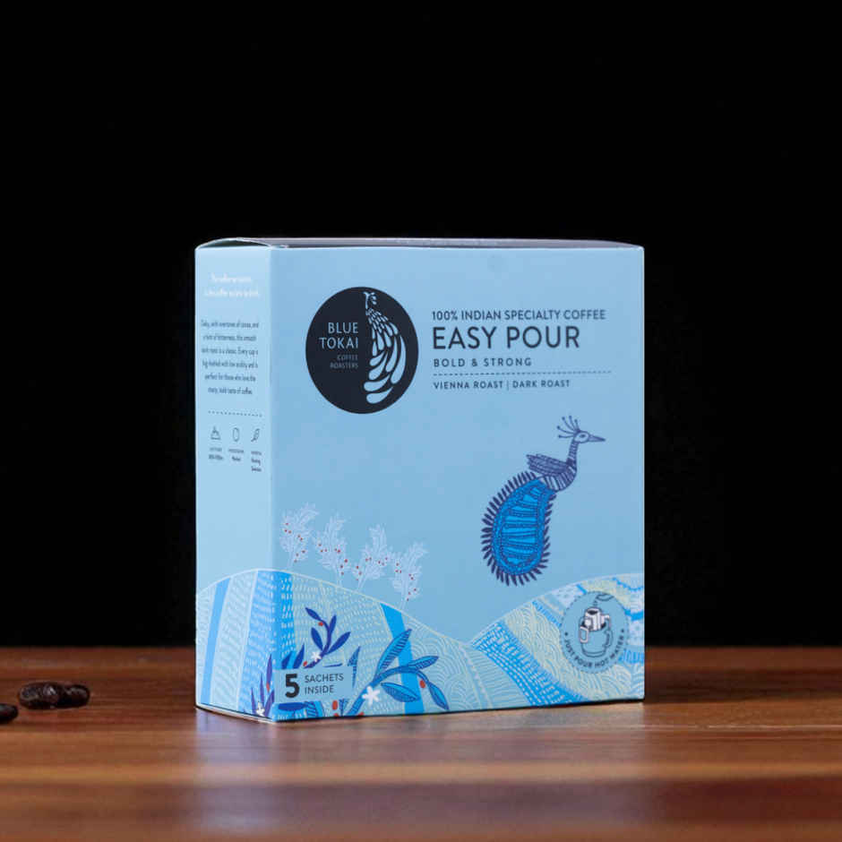 Blue Tokai Easy Pour Vienna Dark Chocolate Dark Roast Hot Brew Coffee Combo