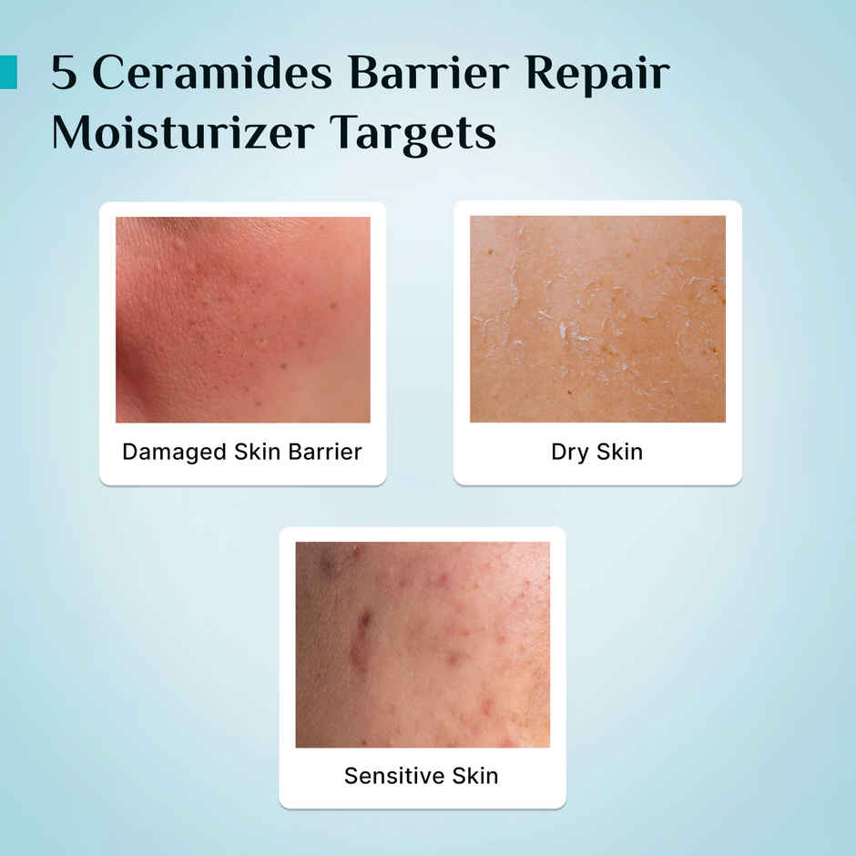 Pilgrim 5 Ceramides Barrier Repair Moisturizer With Korean Cica Lightweight & Non-sticky