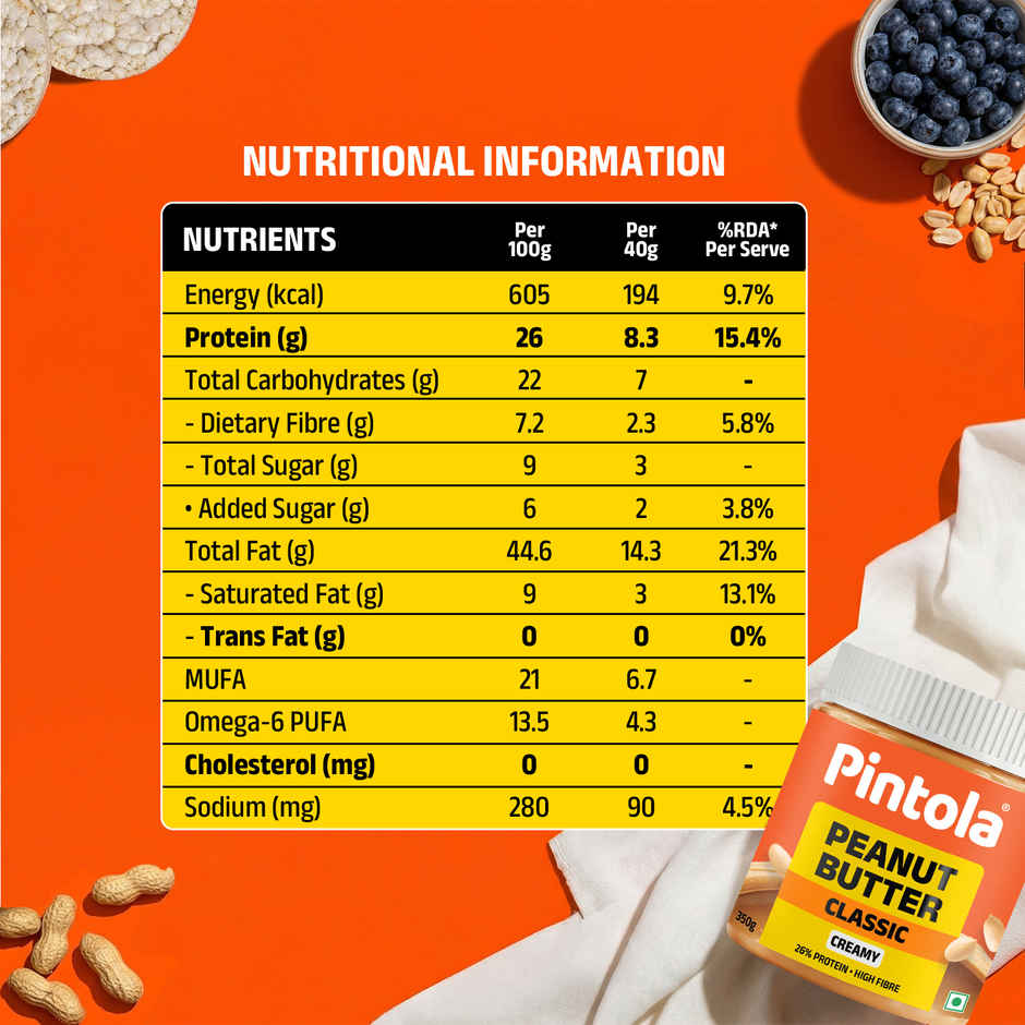 Pintola Classic Peanut Butter - Creamy