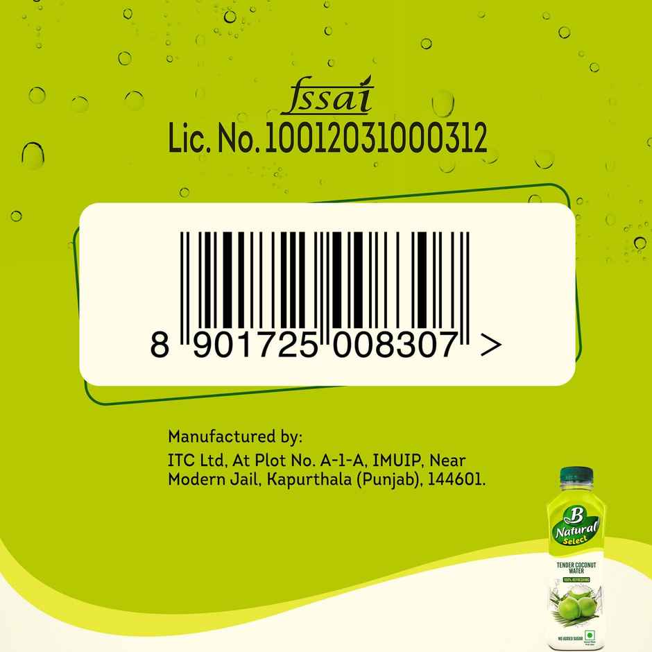 B Natural Select Tender Concentrate Coconut Water