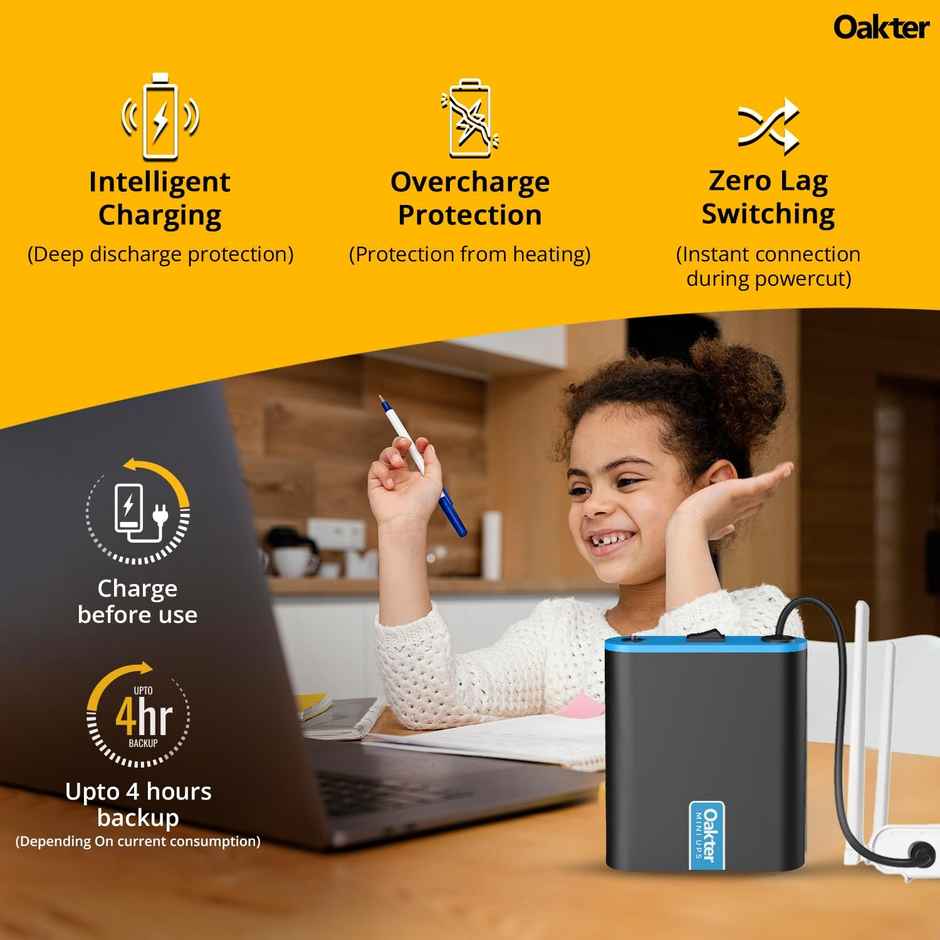 Oakter Mini Ups - For 12V Wifi Router Broadband