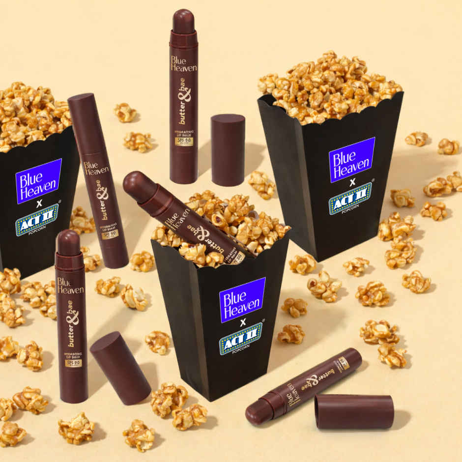 Blue Heaven Butter & Bae SPF 50 Lip Balm with Free Key Chain & Popcorn