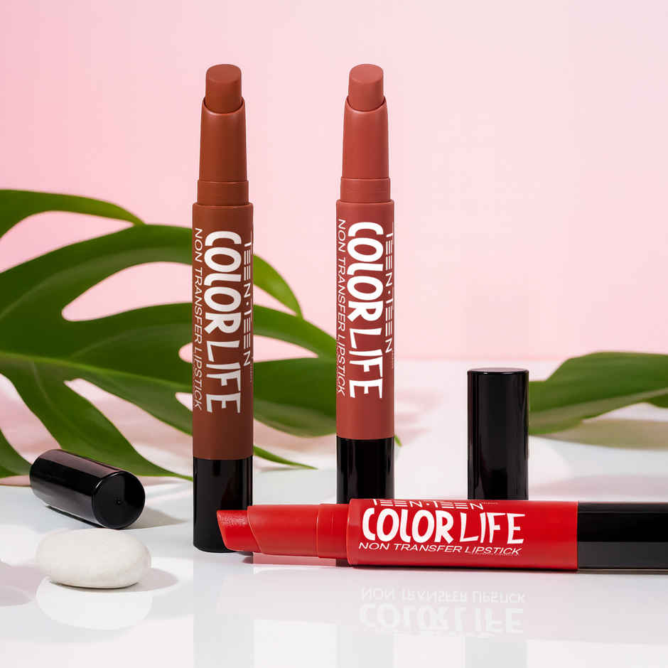 Teen.Teen Color Life Nontransfer Lipstick With Primer - Caramel Nude
