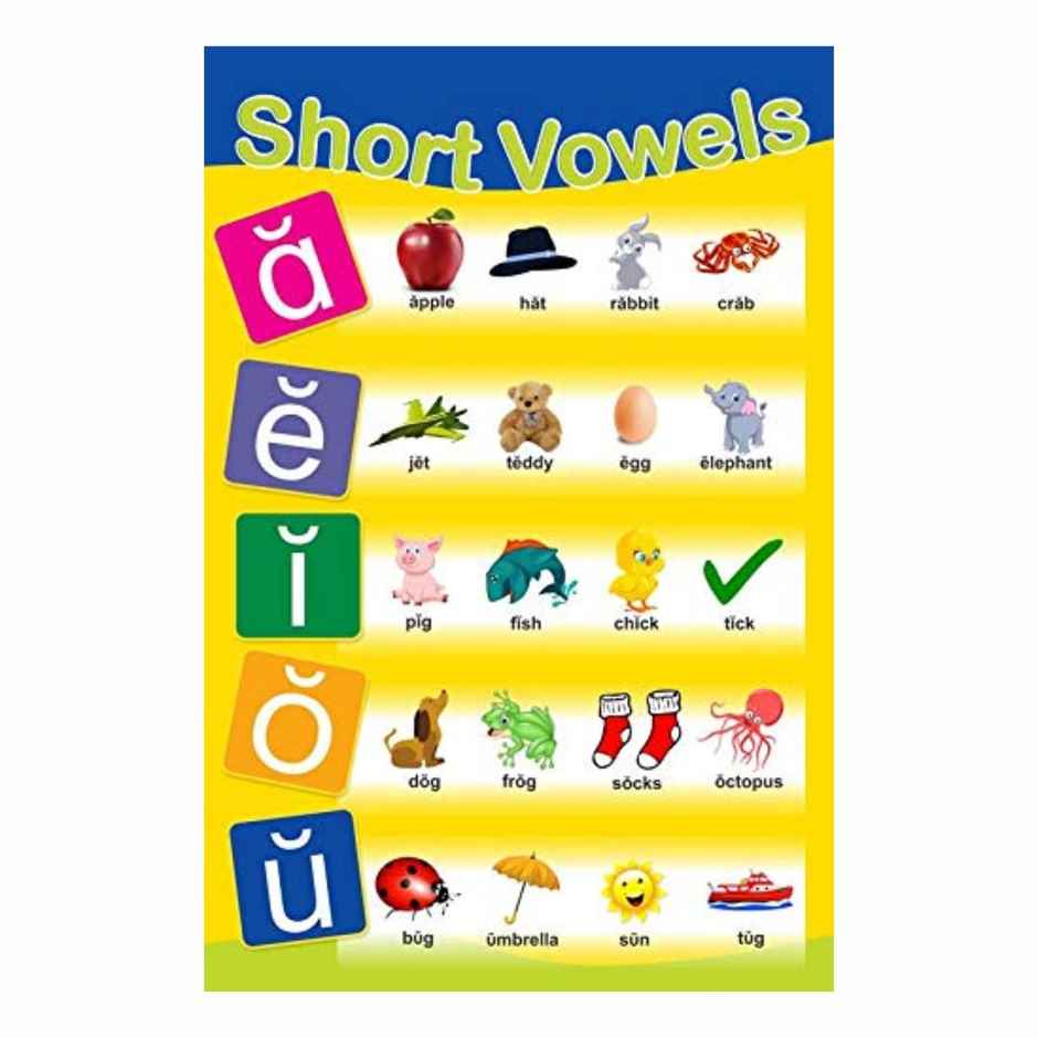 Paper Plane Design Kids Early Learning Educational Poster | Size 12 x 18 Inch | D4