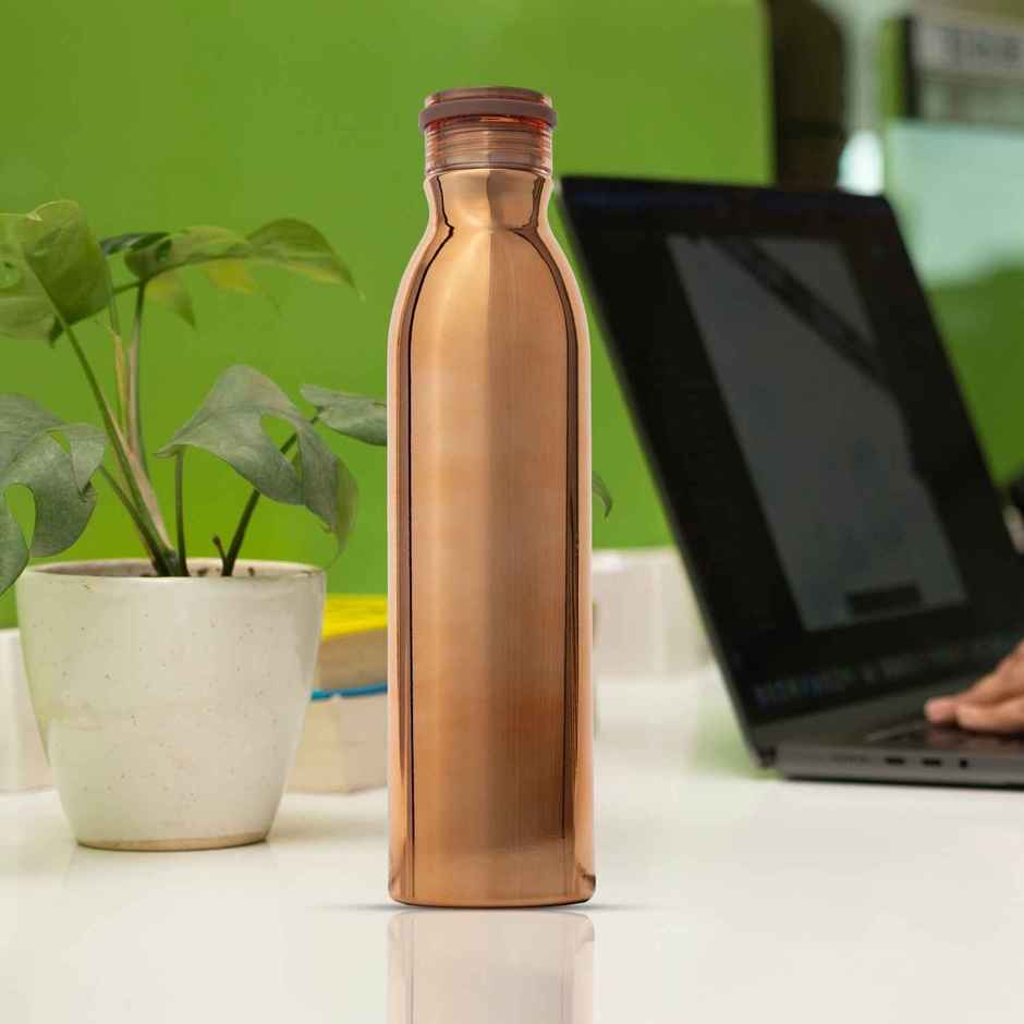 BAY6 Stainless Steel Hot & Cold Thermosteel Vacuum Flask | 1 L | Copper