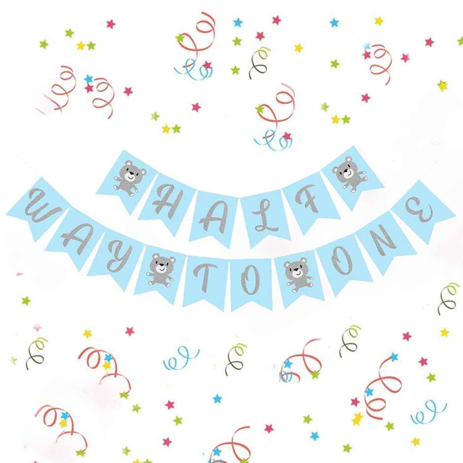 Its My Half Birthday Banner | Cardstock | Party Propz