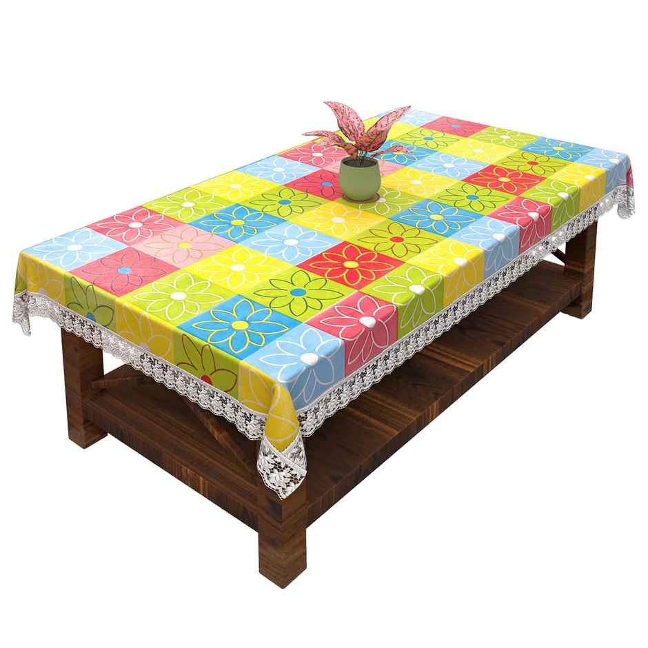 Kuber Industries Table cloth|Center Table cover|Round Table Cover|Table Cover 4 Seater|Multicolour