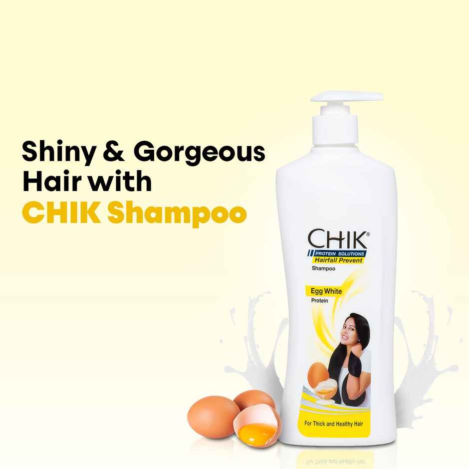 Chik Protein Solution Hairfall Prevent Shampoo, With Goodness Of Egg White, For Thick And Healthier Hair