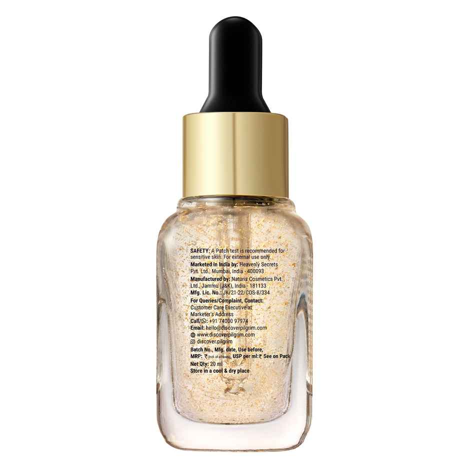 Pilgrim 24K Gold Face Serum With Niacinamide & Hyaluronic Acid For All Skin Types Unisex