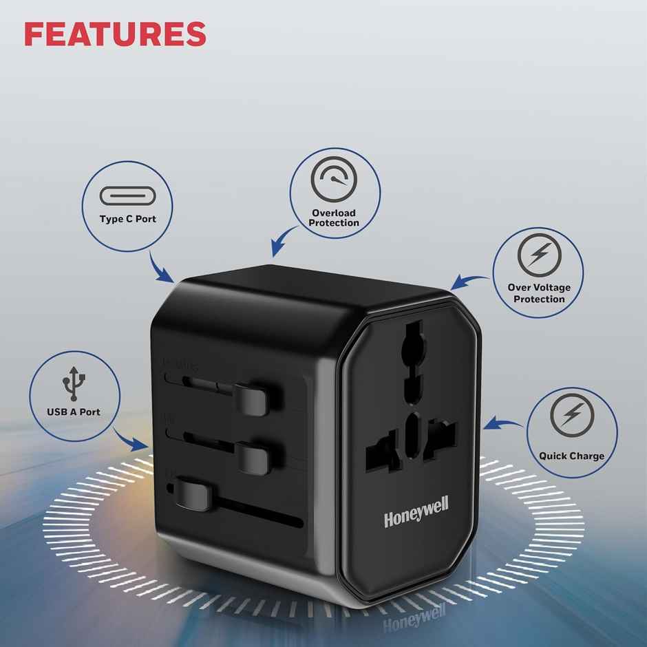 Honeywell Universal World Travel Adapter - 12W