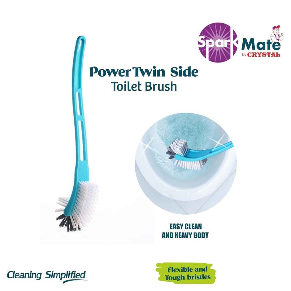 Sparkmate By Crystal Twin Side Toilet Brush Assorted Plastic