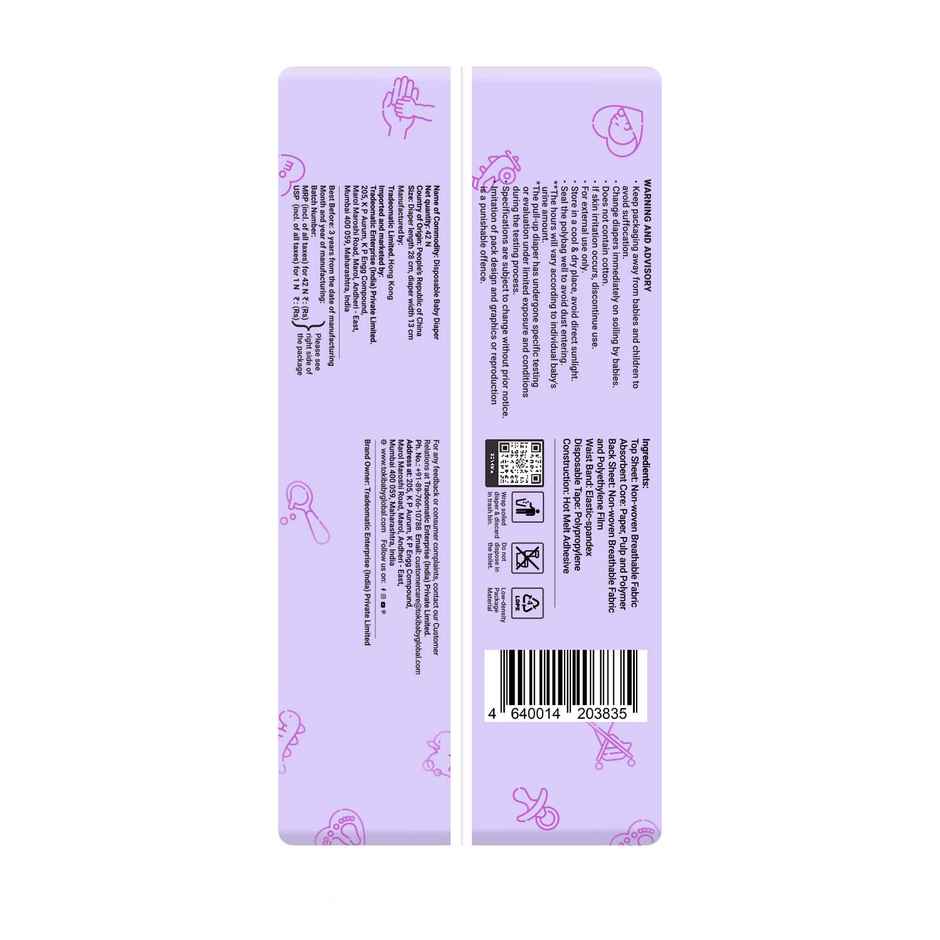 TokiBaby Premium Ultra Thin Pull Up Pant Style Diaper | L | 42 pcs
