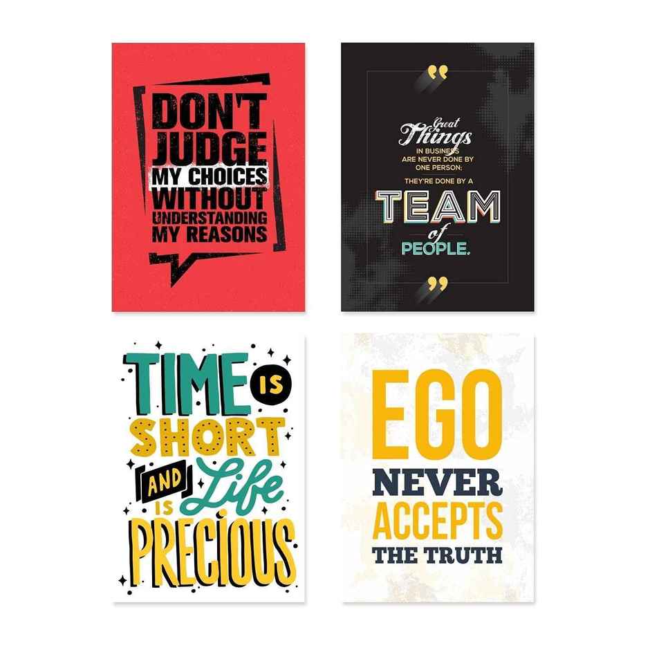 Paper Plane Design Wall Posters For Office Decor | Set of 10 | Size | 12 Inch x 18 Inch | D33