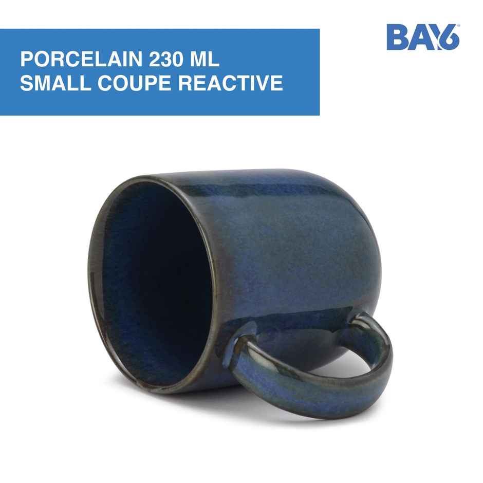 BAY6 Porcelain Coffee Mug Small Coupe 230 ml Reactive - 6 Pcs Set - Cyprus