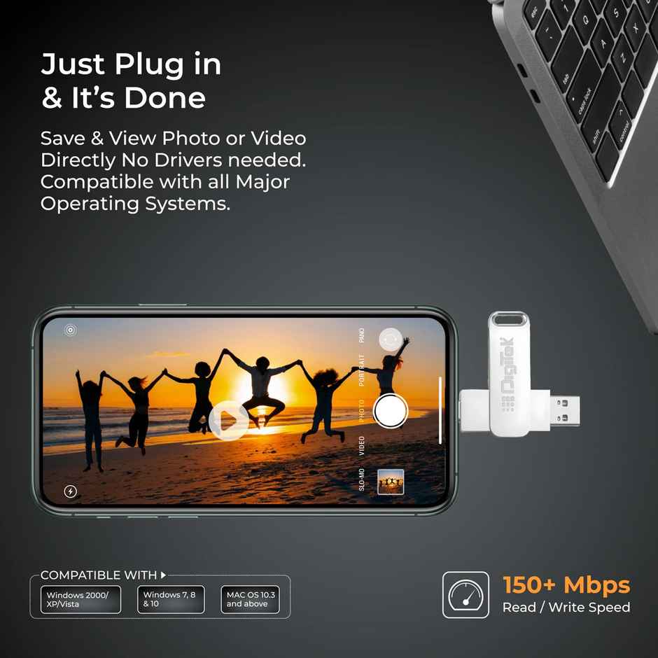 Digitek Pen Drive Usb V3.2 Dual Drive U Disk 32gb | Usb a & Type C