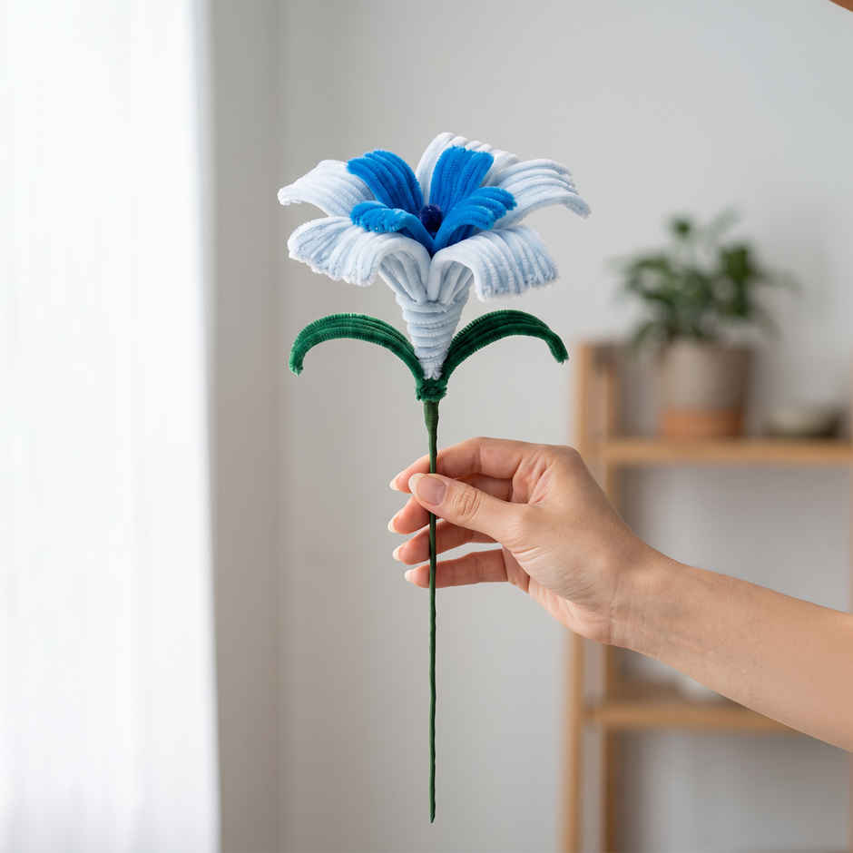 Kyari Handmade Blue Lily Flower