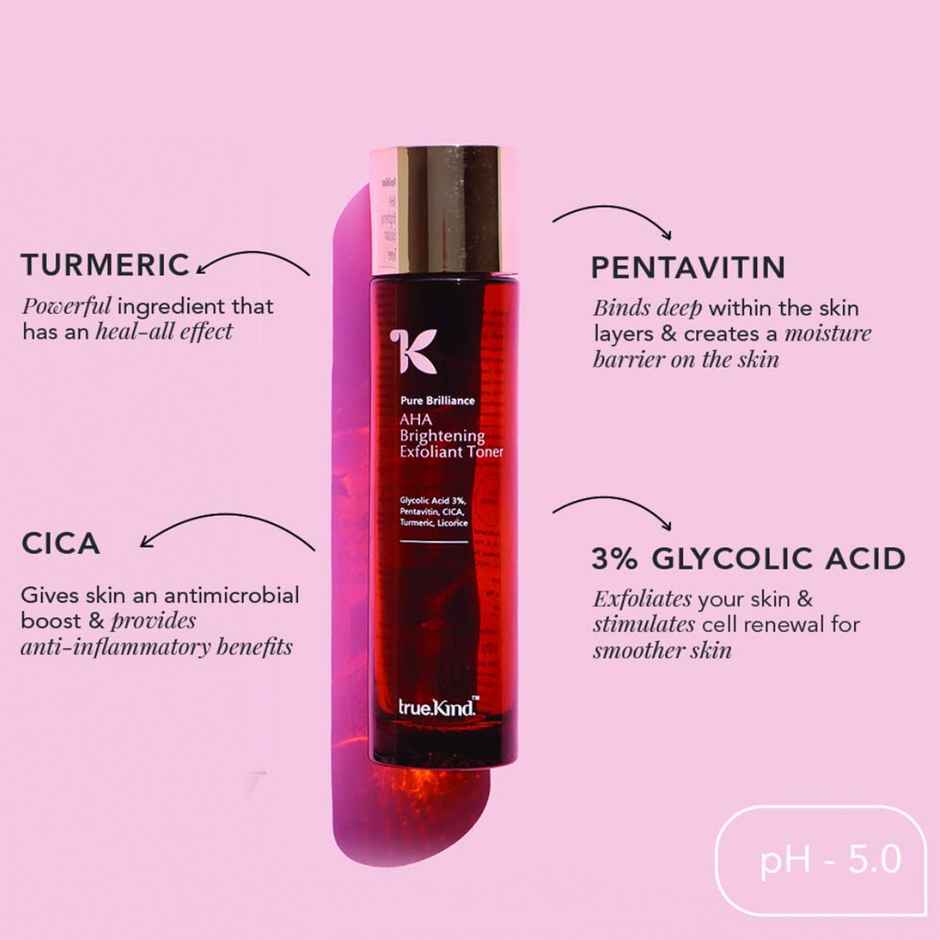 Truekind Aha Brightening Exfoliant Toner