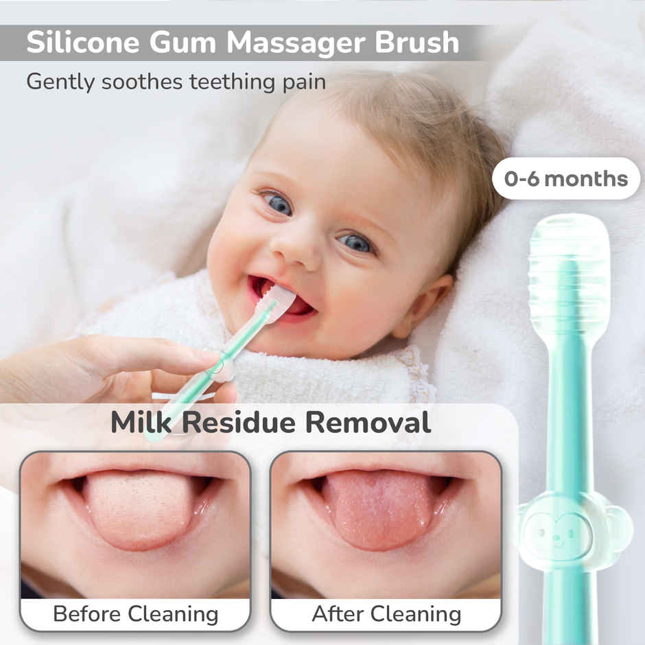 R for Rabbit Tiny Smiles Pixie Kids Toothbrush Lake Blue KTTSPLB1 Feeding Nursing and Nursery