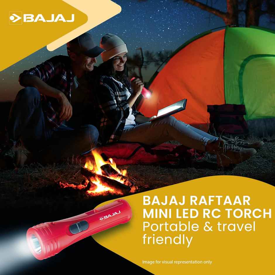 Bajaj Raftaar Mini Led Rc Torch - Red
