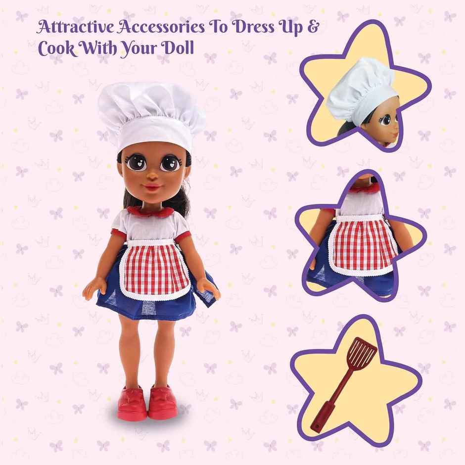 Li'l Diva Chef Gabby 13 Inch Preschool Doll with Accessories (Ages 3+)