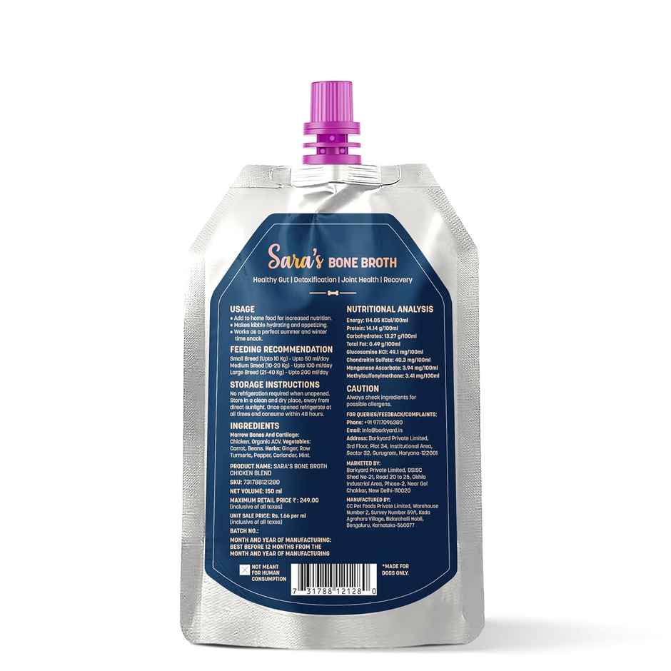 HUFT Sara's Bone Broth Dog Food Pack