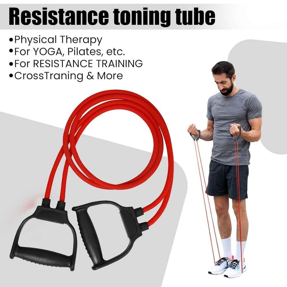 Mayor Double Toning Tube Exercise & Stretching Pulling Rope For Men And Women