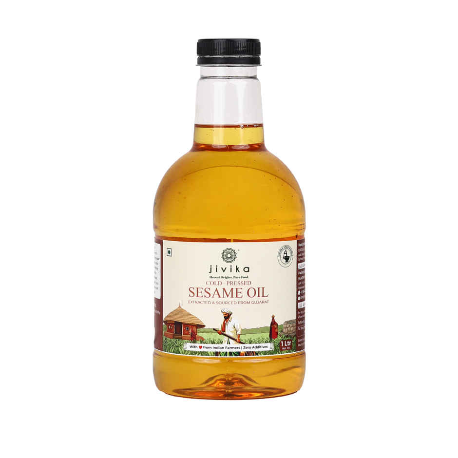 Jivika Natural Sesame (Til-Gingelly) Cold Pressed Oil | Healthy Cooking Oil