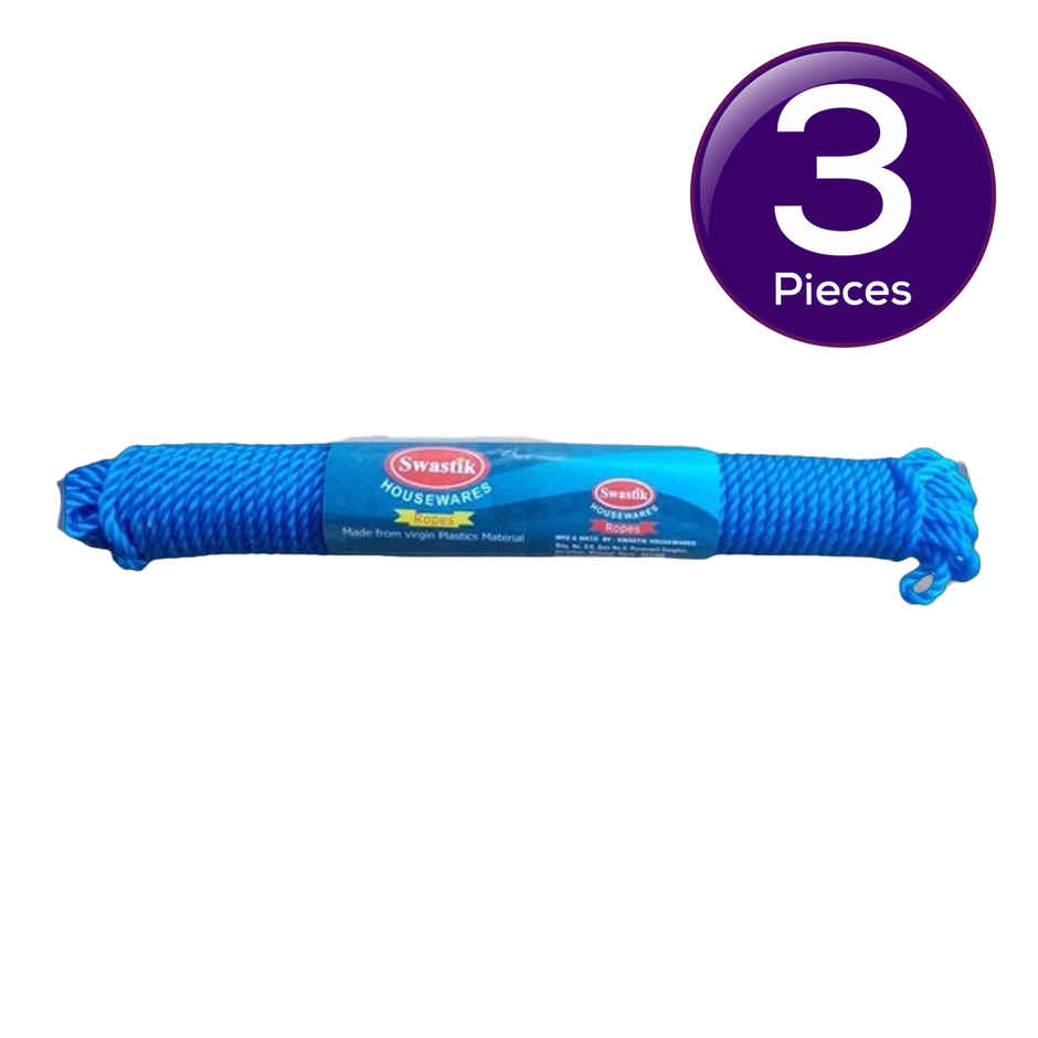 Soham Housewares Cloth Hanging Rope For Both Indoor And Outdoor Purpose- 15 m (Colour May Vary) Combo