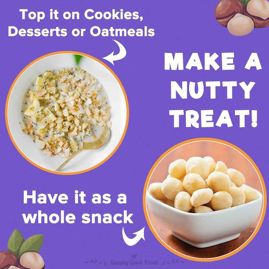 Urban Platter Bold And Exotic Macadamia Nuts,Grade A, Crunchy, Perfect For Guilt-Free Snacking