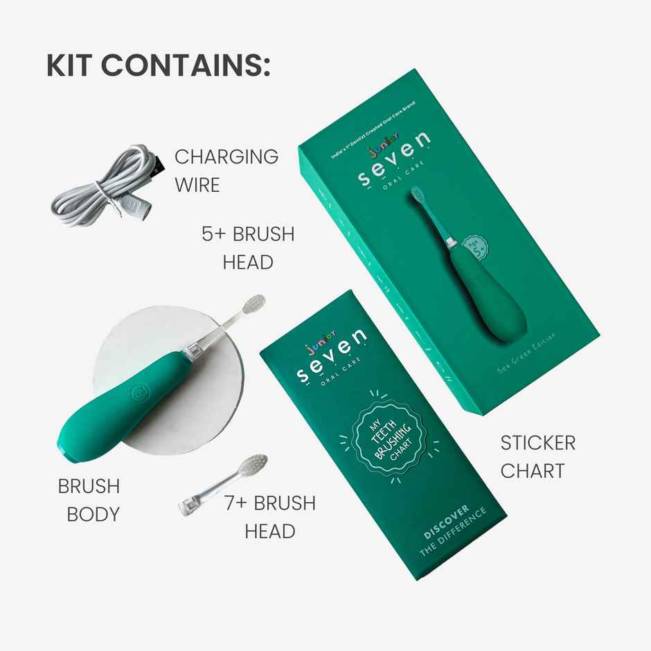 Seven Oral Care Kids Superbrush Sea Green