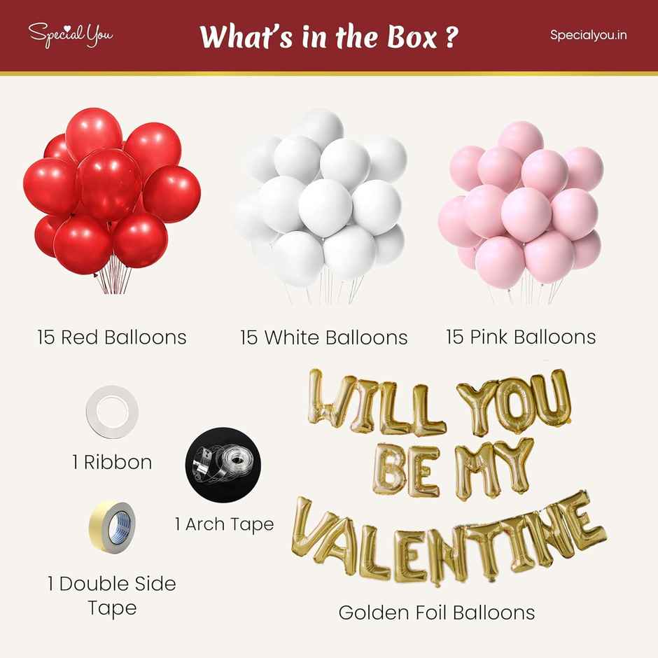 Will You Be My Valentine Decoration Kit | Proposal Decoration | Special You