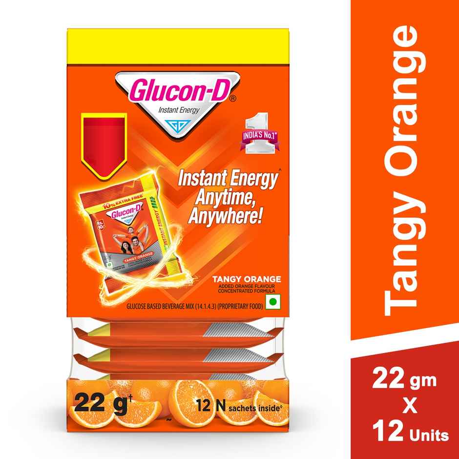 Glucon D Tangy Orange Instant Powder Mix