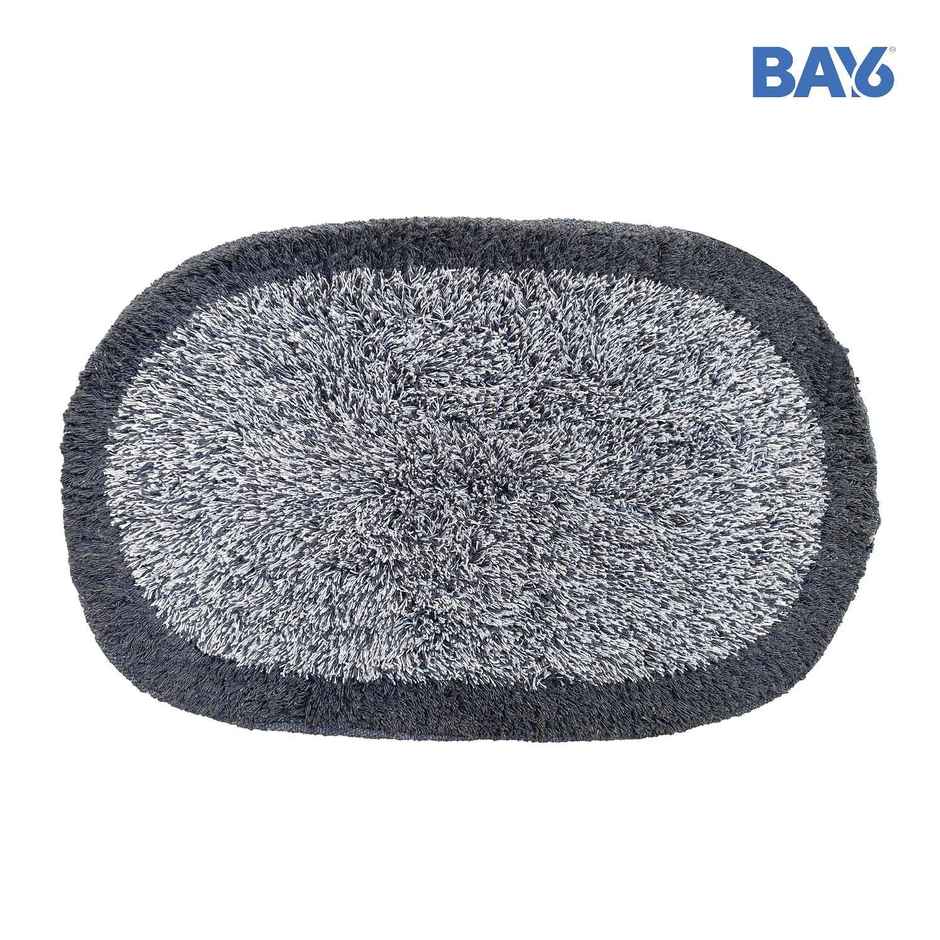 BAY6 Bae Oval Cotton Doormat Set | 40 x 60 cm - Grey