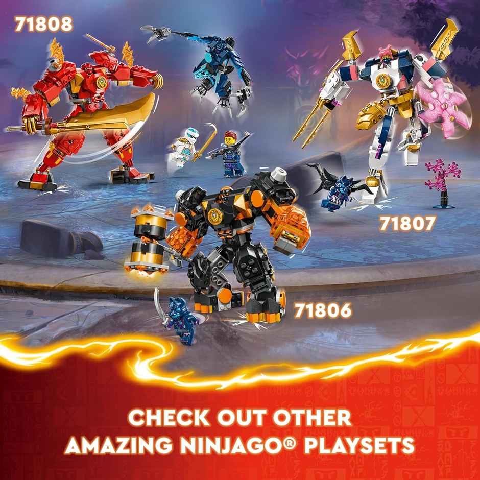 Lego Ninjago Cole’s Elemental Earth Mech Toy (235 Pieces)