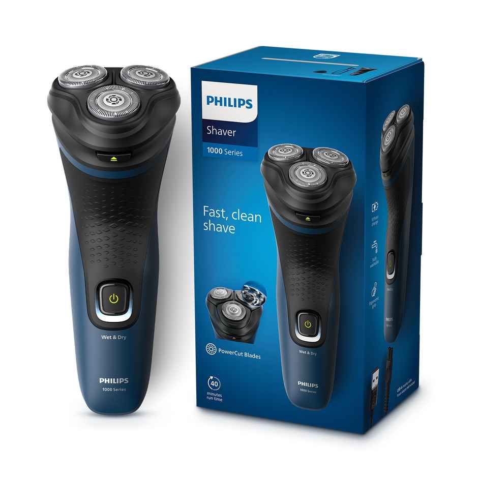 Philips Electric Shaver I Wet And Dry Shave, 3D Floating Heads, Waterproof S1151/03