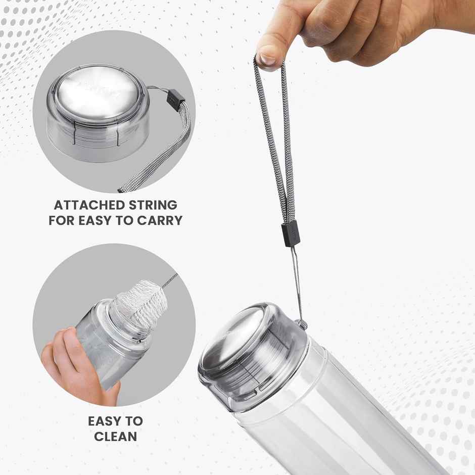 Milton Hector 1000 Pet Water Bottle | 1 Litre | Grey