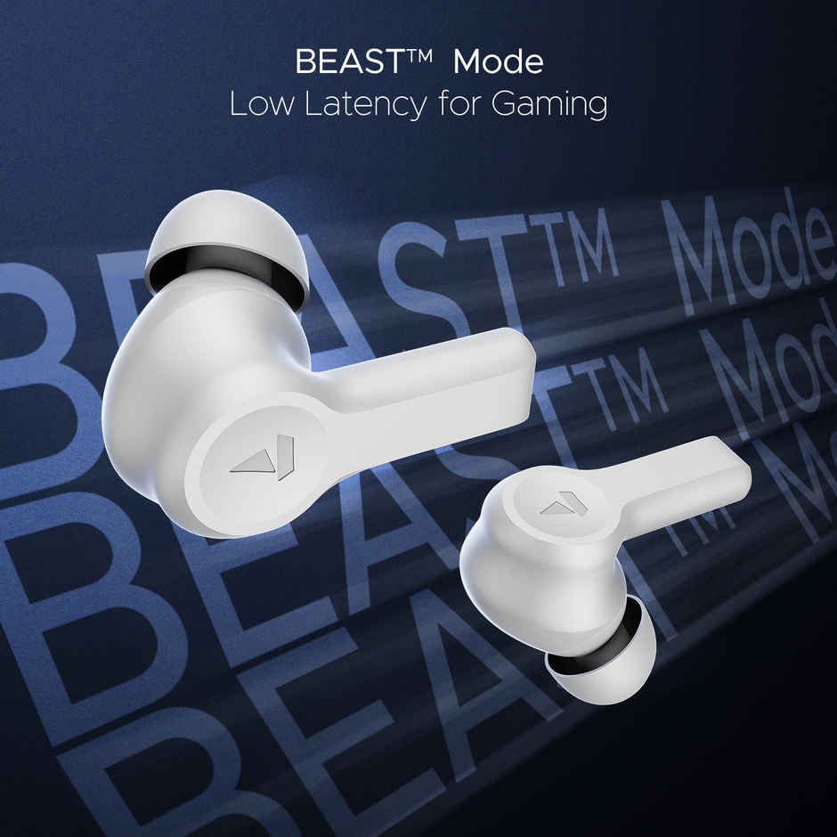 boAt Nirvana Lucid w/ 32 dB ANC, Multi-Point Connectivity, in-Ear Detection, 60HRS Playback, Hearables App, 4 Mics ENx, IPX5 Truly Wireless in Ear Earbuds, TWS Ear Buds(Zinc White)