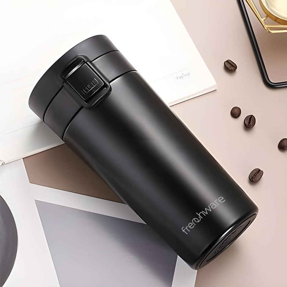 Frenchware Insulated Coffee Stainless Steel Travel Mug | Black - 300 ml