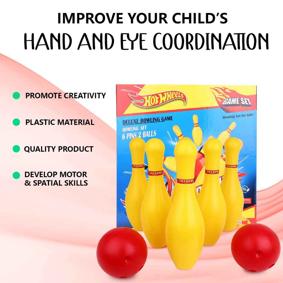 Toyzone Hotwheels Bowling Set - 12''