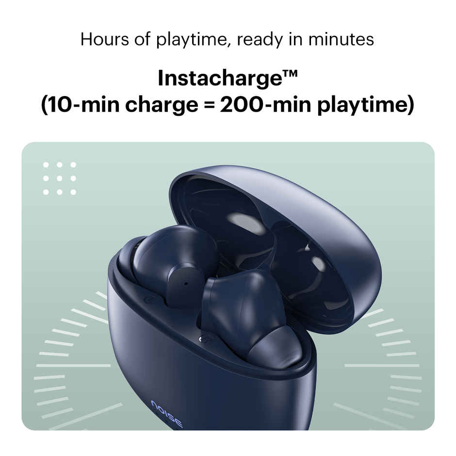 Noise Buds VS104 45H Playtime 4 Mic ENC 13mm Driver Instacharge TWS Earbuds | Midnight Blue